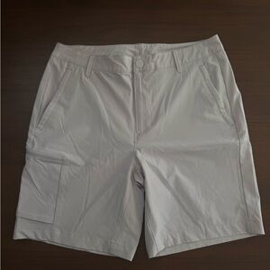 Men's Beige Active Golf Shorts